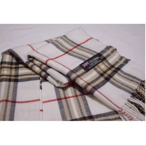 UNISEX 100% CASHMERE SCARF PLAID DESIGN SUPER SOFT